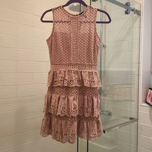 Pink lace dress size S from AQUA